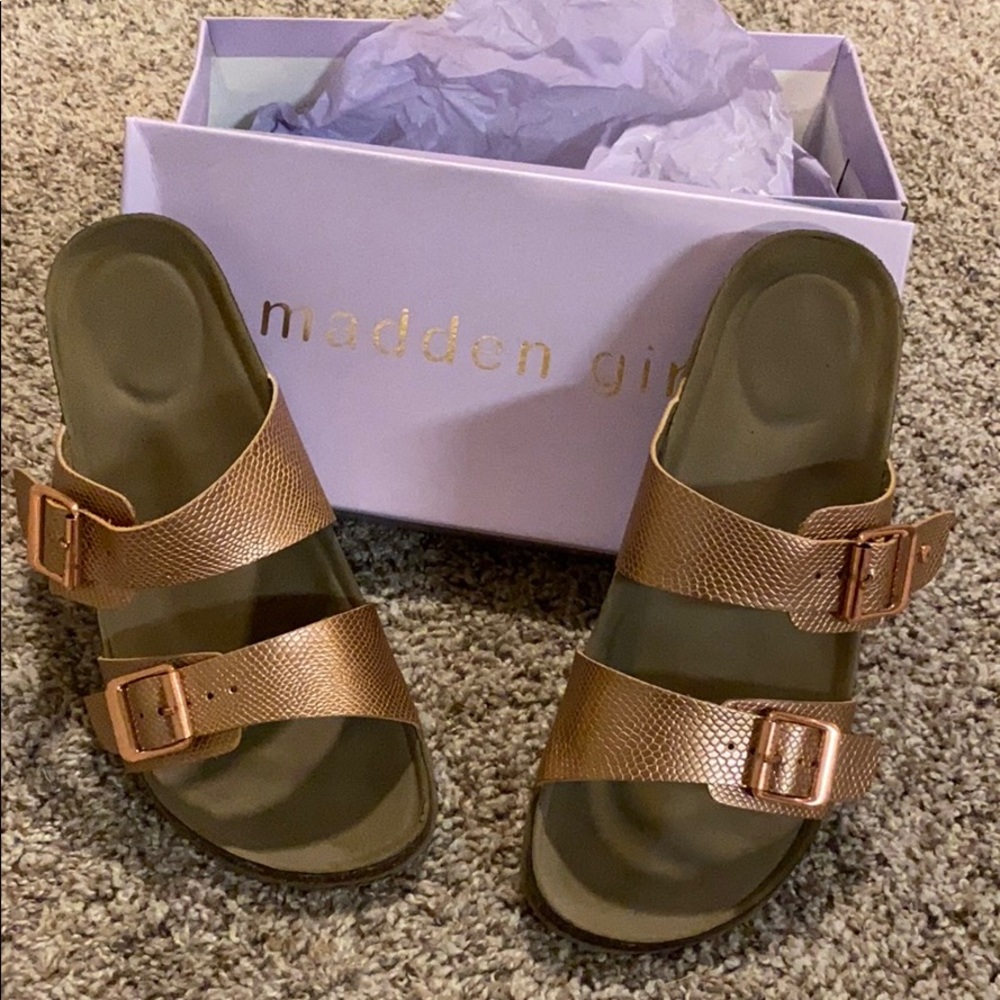 Madden rose gold sandals